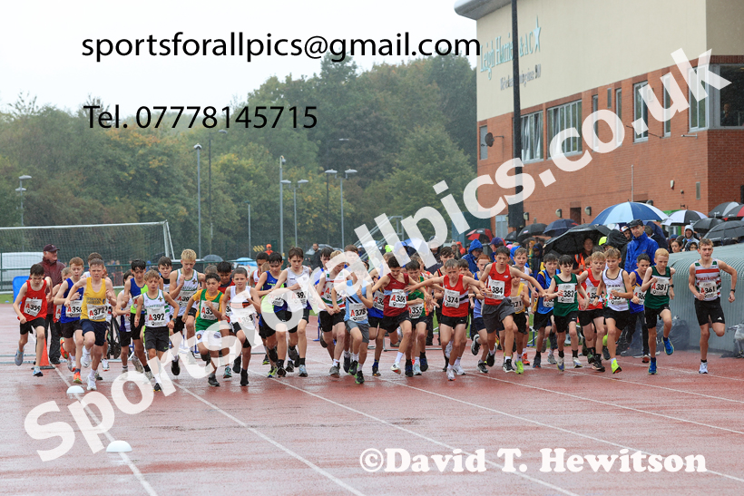 Boys Under-13s 2025 Northern Athletics Autumn Road Relays, Leigh, Lancashire. Photo: David T. Hewitson/Sports for All Pics